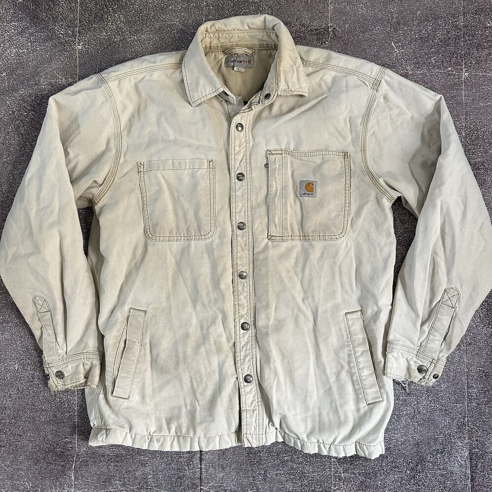 Carhartt Beige Shirt Jacket
